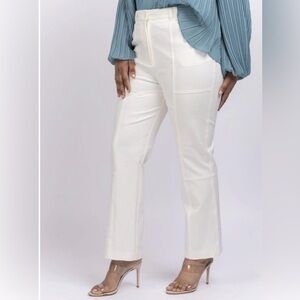 NWT Jonathan Simkhai- White/Cream Pants. Size 8